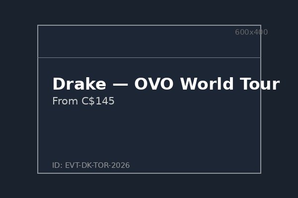 Drake — OVO World Tour