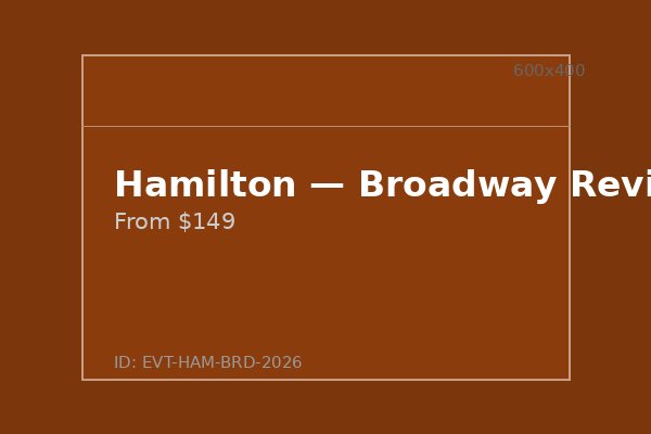 Hamilton — Broadway Revival