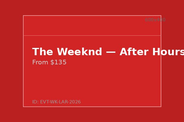 The Weeknd — After Hours 'Til Dusk